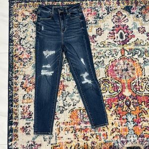 American eagle curvy super high rise jegging ripped